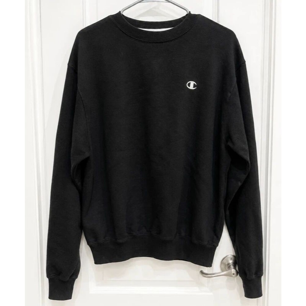 Champion Men’s Black Crewneck Sweatshirt Size Medium